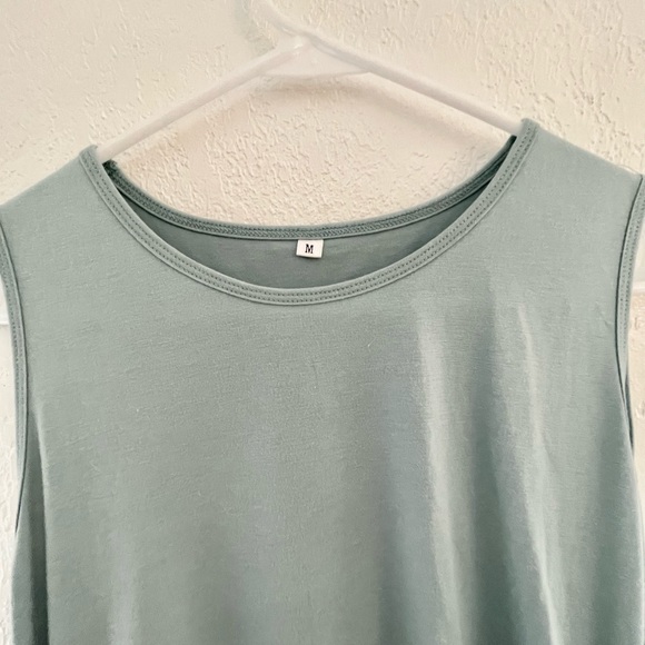 Swimsuit Coverup in Dusty Turquoise - Picture 3 of 5